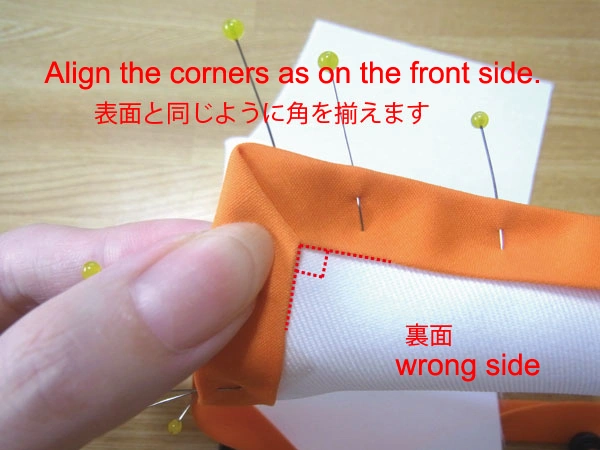 Adjust back side corners to 90 degrees like the front