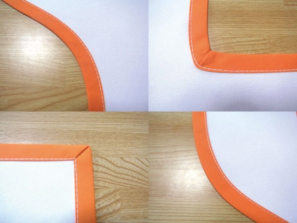 Completed bias tape sewing back side