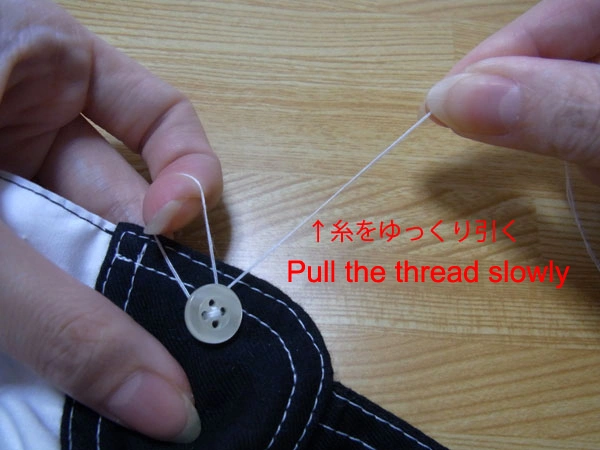 Tightening thread loop securely