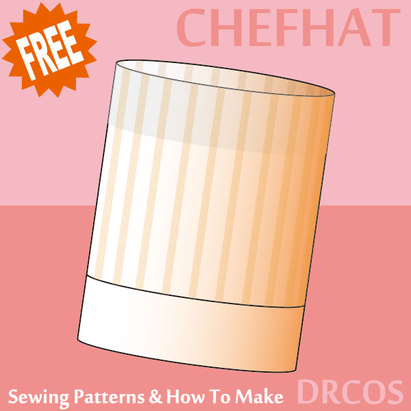 Chef hat(toque blanche) sewing patterns & how to make