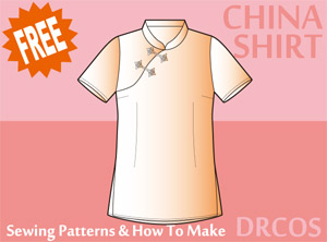 China Shirt Sewing Patterns Cosplay Costumes how to make Free Where to buy