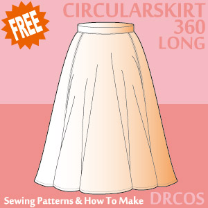 Circular Skirt 3 Sewing Patterns Cosplay Costumes how to make Free Where to buy