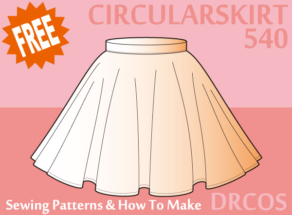 Circular skirt 5 Free Sewing Patterns