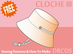 cloche3 sewing patterns & how to make
