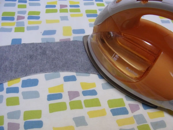 Iron fusible interlining onto the lining