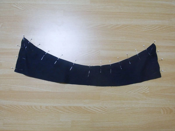 All edges pinned in place