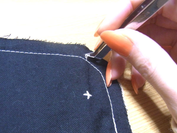 Sewing collar stand on sewing machine