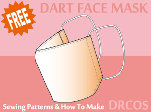 Dart Face Mask Sewing Patterns Cosplay Costumes how to make Free Where to buy