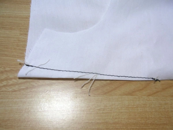 Sewing a dart with a sewing machine