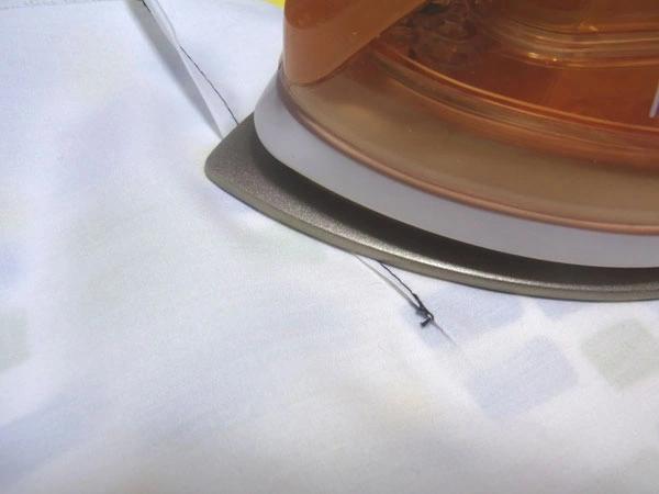 Completed dart after removing basting