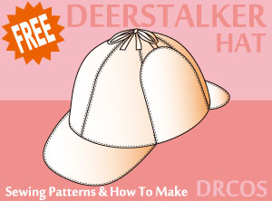 Deerstalker Hat sewing patterns & how to make