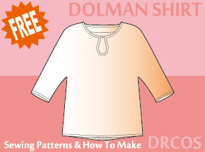 Dolman Shirt Sewing Patterns Cosplay Costumes how to make Free Where to buy