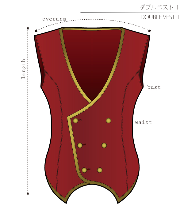 Double vest Sewing Patterns Cosplay Costumes how to make Free Where to buy twisted-wonderland