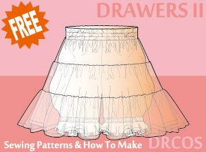 Drawers 2 Sewing Patterns Cosplay Costumes how to make Free Where to buy