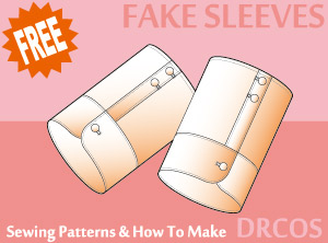Fake Sleeves Sewing Patterns Cosplay Costumes how to make Free Where to buy