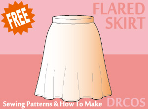 Flared Skirt Sewing Patterns Cosplay Costumes how to make Free Where to buy