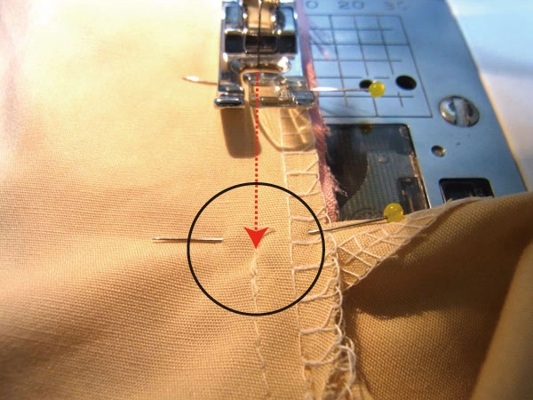 Sew crotch seam to the end