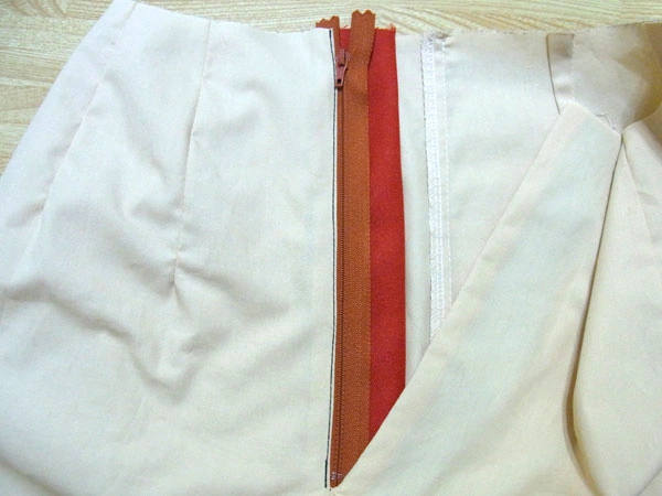 Sew along zipper edge with precision