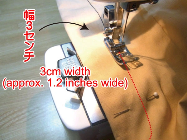 Sew facing and pants together from the front side