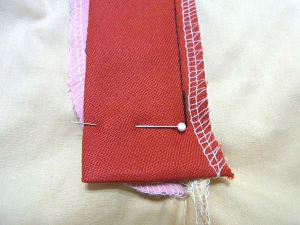 Return extension parts and pin facing