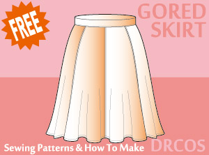 Gored Skirt Sewing Patterns Cosplay Costumes how to make Free Where to buy
