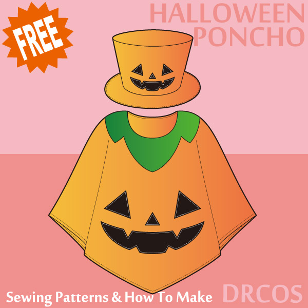 Halloween poncho sewing patterns & how to make