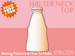 Halter Neck Top Sewing Patterns Cosplay Costumes how to make Free Where to buy