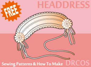Head Veil Sewing Patterns Cosplay Costumes how to make Free Where to buy