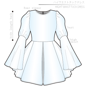 High Waist Tuck Dress Sewing Patterns Cosplay Costumes how to make Free Where to buy