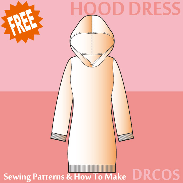 Hood Onepiece Dress sewing patterns & how to make