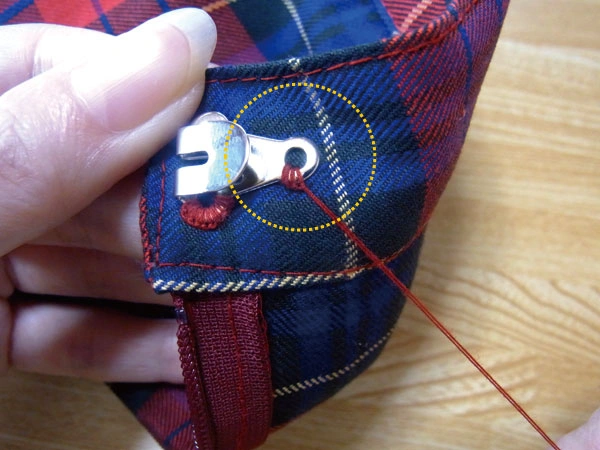 Alternative sewing method finished step