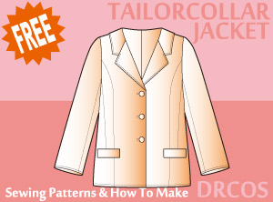 Tailor Collar Jacket Sewing Patterns Cosplay Costumes how to make Free Where to buy