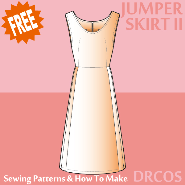 Jumper skirt 2 sewing patterns & how to make