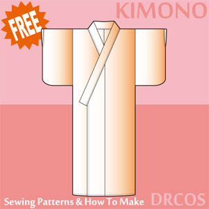 Kimono Sewing Patterns Cosplay Costumes how to make Free Where to buy