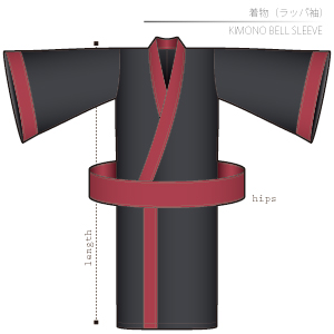 Kimono bell sleeve Sewing Patterns Cosplay Costumes how to make Free Where to buy