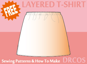Layered T-shirt Sewing Patterns Cosplay Costumes how to make Free Where to buy
