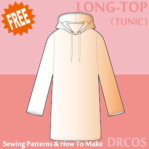 Long Top Tunic Sewing Patterns Cosplay Costumes how to make Free Where to buy