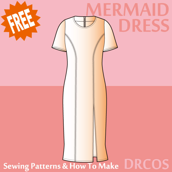 Mermaid dress Free sewing patterns & how to make