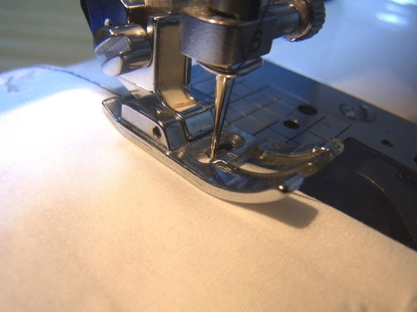 Pinning facing before topstitching hem