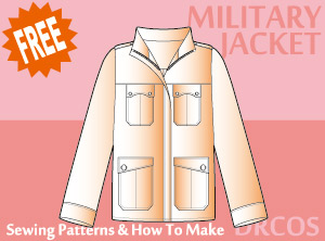 Military Jacket Sewing Patterns Cosplay Costumes how to make Free Where to buy