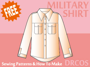 Military Shirt Sewing Patterns Cosplay Costumes how to make Free Where to buy
