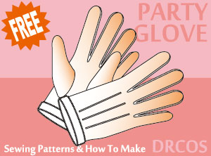 Party Glove sewing patterns Cosplay Costumes how to make Free Where to buy