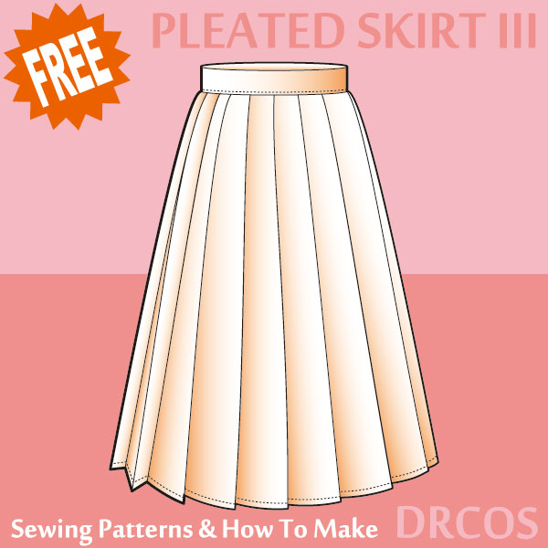 Pleated skirt 3 Free sewing patterns & how to make