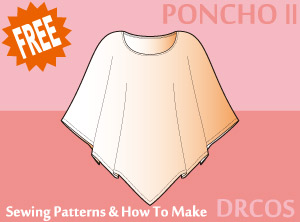 Poncho 2 Sewing Patterns Cosplay Costumes how to make Free Where to buy