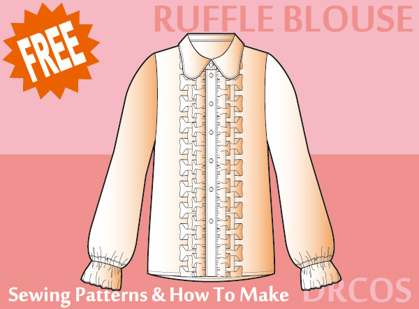 Ruffle Blouse Free sewing patterns & how to make