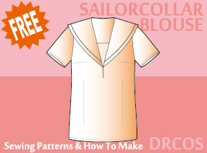 Sailor Collar Blouse Sewing Patterns Cosplay Costumes how to make Free Where to buy