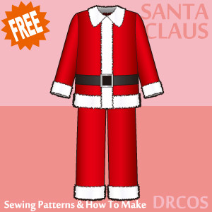 Santa Claus Sewing Patterns Cosplay Costumes how to make Free Where to buy