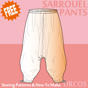 Sarrouel Pants Sewing Patterns Cosplay Costumes how to make Free Where to buy