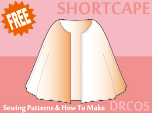Short Cape Sewing Patterns Cosplay Costumes how to make Free Where to buy