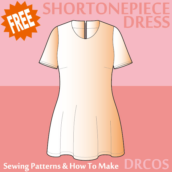 Short Onepiece Dress Free sewing patterns & how to make